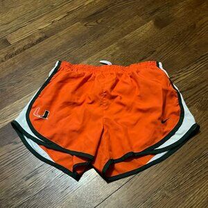 Nike Dry Fit Miami Lined Orange Running Shorts